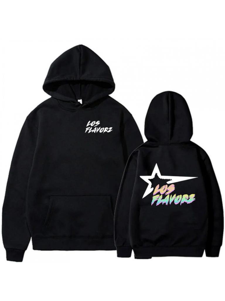 Unisex Fall Autumn Dei V LOS FLAVORZ Album Print Retro Vintage Graphic Hoodie Hooded Sweatshirt Print Casual Top for Daily Wear We