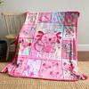 Cute Axolotl Themed Pink Blanket bedroom Blanket for Livingroom Couch lunch break Soft throw for Friend's festival Gift