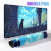 Pixel Kitten Mouse Pad Non-slip Gaming Mousepad Computer Gamer Accessories Keyboard Rug Anime Desk Mat Office Accessories