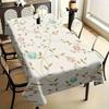 1pc Tablecover,, Multiple Shapes Available: Rectangle or Square, Easy To Print, No Deformation, Multiple Sizes, Decorated with a Fresh Floral Pattern,