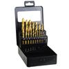 HSS Titanium Drill Bit Case 1-10 Mm. 19 Pieces