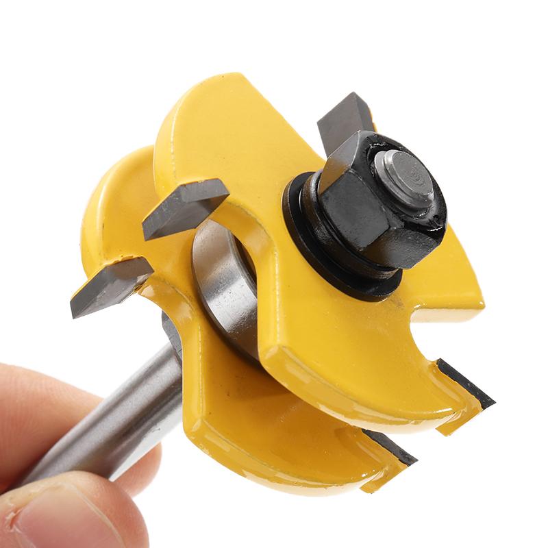 2 шт. новый набор фрез с язычком и пазом, хвостовик 8 мм, Т-образный 3-зубый полезный резак