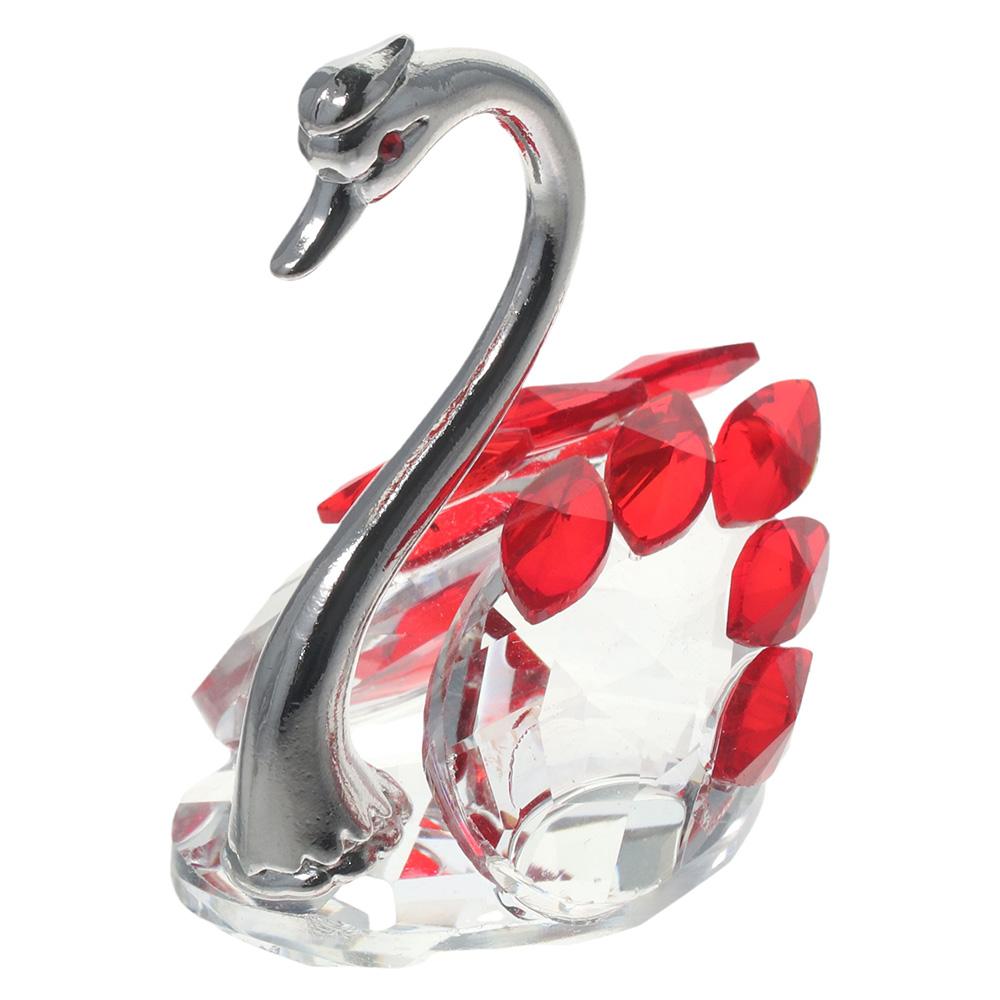 Лебедь Хрустальный Лебедь Орнамент Кристалл Красивые Стеклянные Украшения Новый Лебедь Орнамент Главная