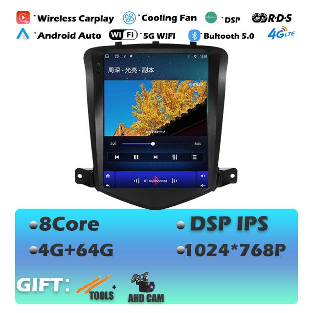 For Chevrolet Cruze 2008-2019 Carplay Android 14 Head Unit Car Radio Multimedia Video Player GPS Navigaion Stereo Audio