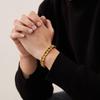 Мужской титановый стальной браслет байкера Цепь безопасности для велосипедистов Геометрический панк-стиль Регулируемая длина