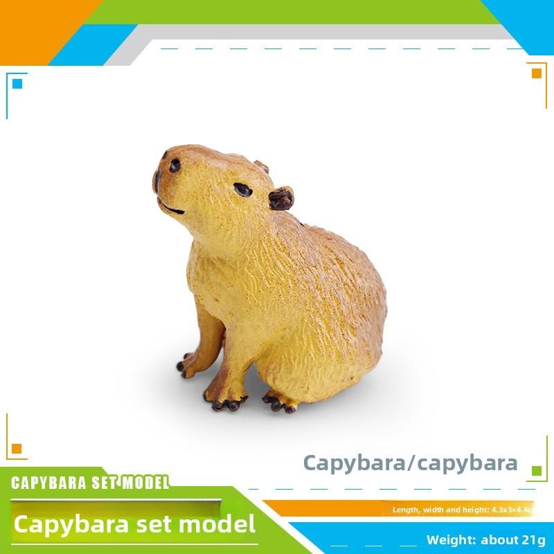 Набор фигурок капибары из ПВХ со статичными фигурами тапира для образовательных игр детей