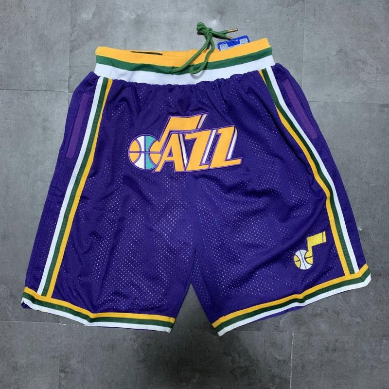 Basketball Shorts With Embroidered NBA Team Logos Super Sonic 76ers Lakers Rockets Magic Raptors Ultrafine Fiber Sport
