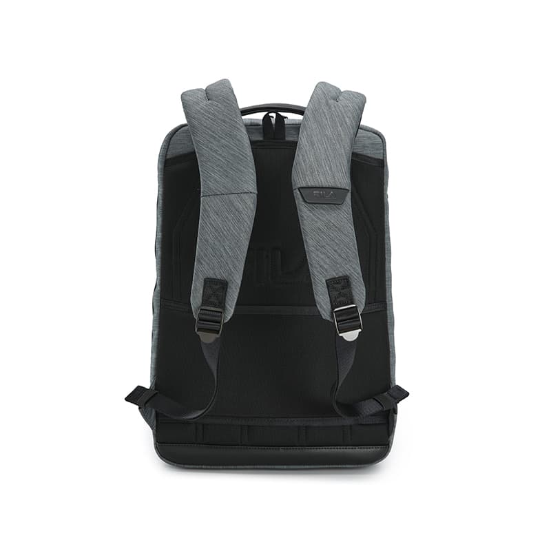 New FILA WHITE Fabric Backpack Men's Carbon Black Gray F13M543102FGY