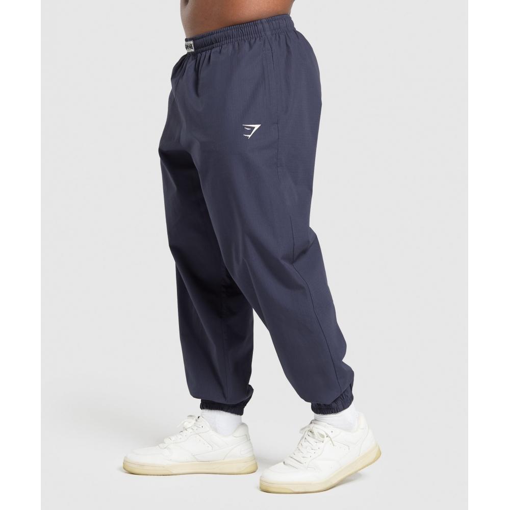 Gymshark Ripstop Pumper Pants Heavy Blue A6a3r Uctn