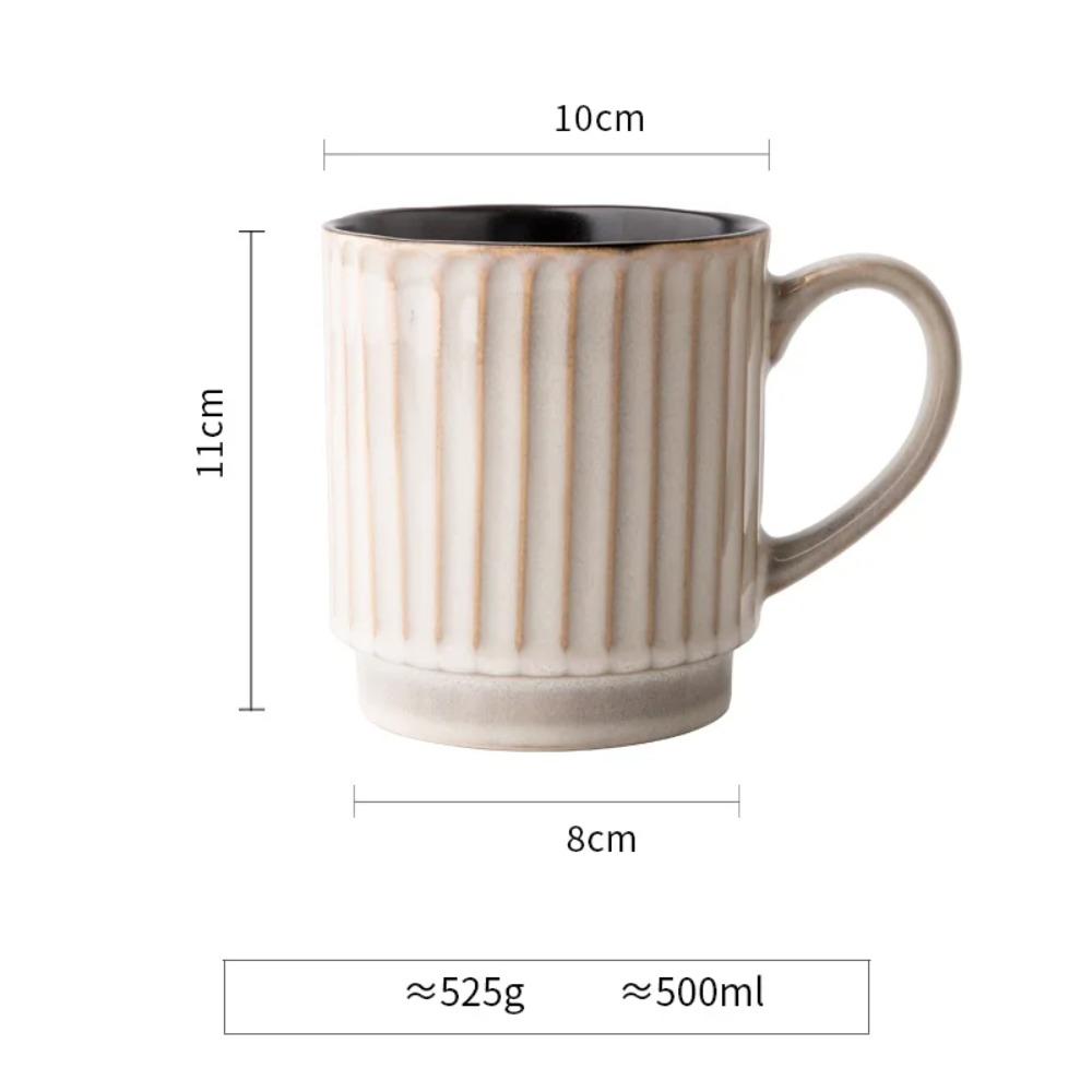 Креативная кружка для завтрака, молока, милая керамическая чашка, бытовая, большой емкости, ретро кофейная чашка