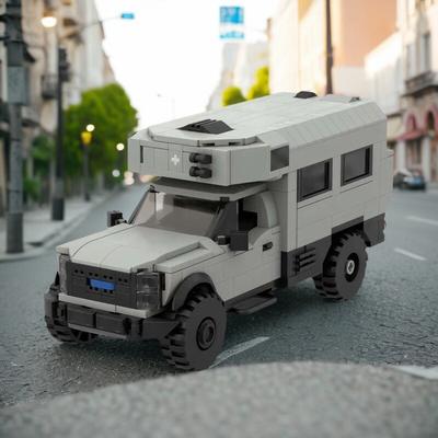 MOC Городской Внедорожный Спортивный RV Строительные Блоки Модель Автомобиля для Кемпинга на Открытом Воздухе DIY Детская Пазл-Конструктор Игрушки Подарок Мальчику на День Рождения