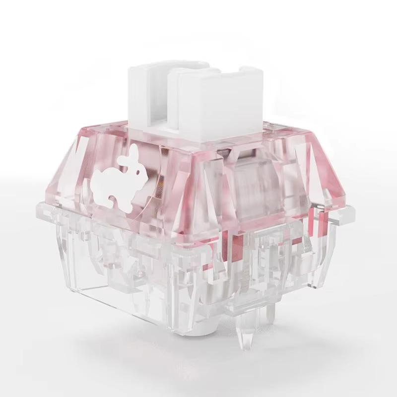 TTC RGB Rabbit Switch Высококлассные бесшумные переключатели Прозрачный Кролик 42 г Линейная механическая клавиатура Быстрый переключатель Тонкая смазка
