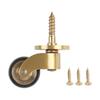 Brass Furniture Wheel Set Furniture Casters Gold Black Heavy Duty Casters Minimal Disruption Versatile Applications