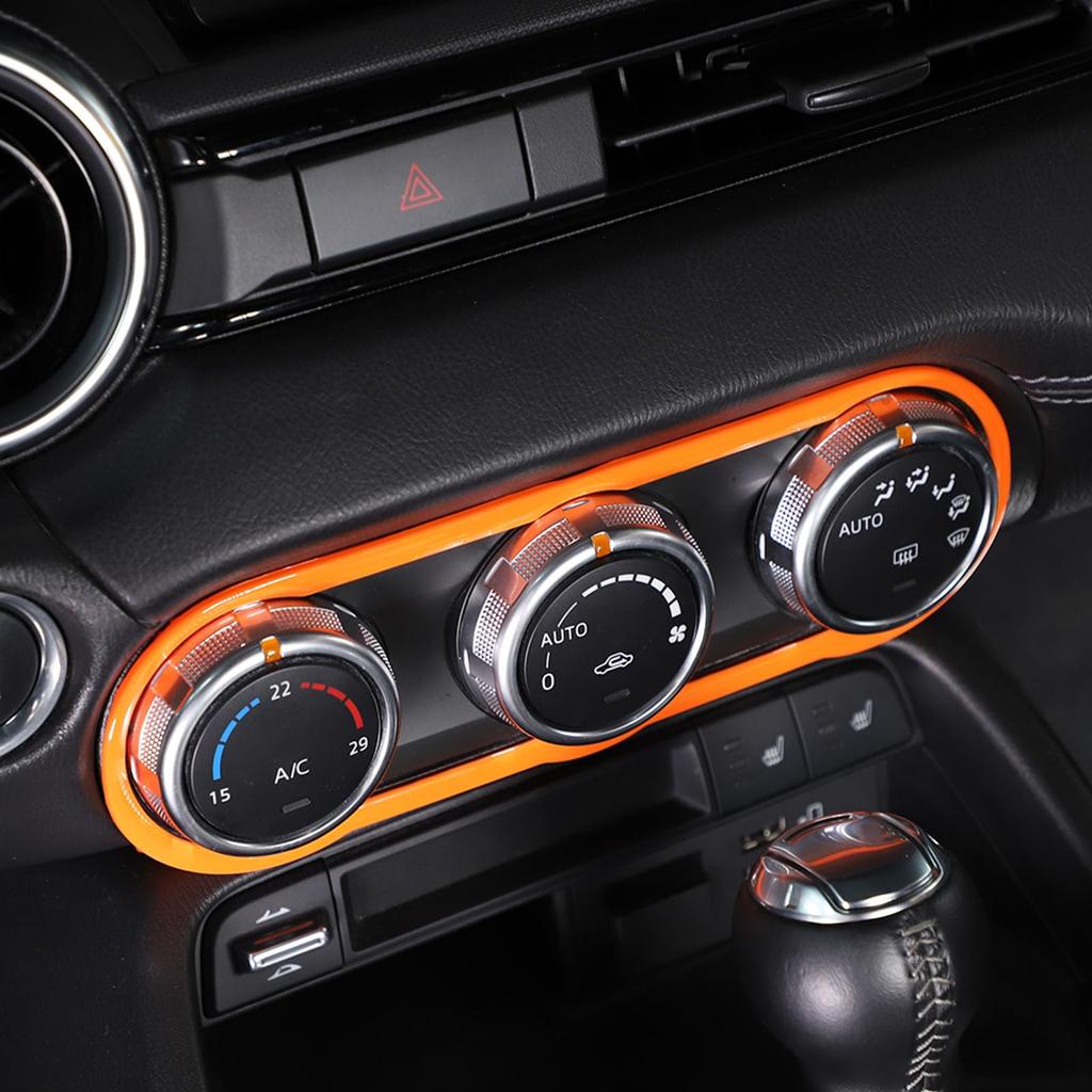 Hcilloend Switch Control Knob Control Easy Decorative Interior Custom Car Supplies for New Mazda Roadster RF ND Series A/C Frame, A/C Panel, A/C Box,