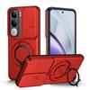 Slide Camera Lens Protector Case for Vivo V40 Lite Built-in 360° Rotatable Ring Kickstand