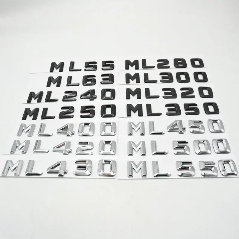 3D ABS For Mercedes-Benz W163 W164 W166 ML63 ML55 ML280 ML250 ML320 ML350 ML420 ML430 ML450 ML500 ML550 Tail Emblem Logo Sticker ZO7