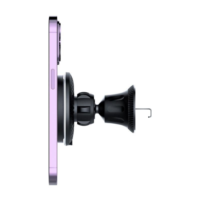 Автомобильное магнитное автомобильное беспроводное зарядное устройство 15 Вт, беспроводной встроенный кронштейн для быстрой зарядки, подходит для Apple Android, магнитное автомобильное крепление