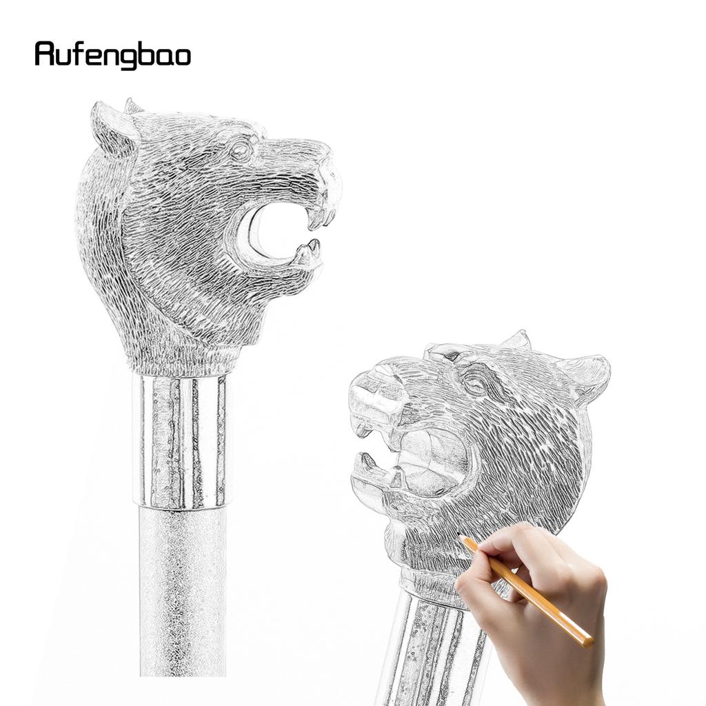 Golden Black Luxury Tiger Head Handle Fashion Walking Stick for Party Decorative Walking Cane Elegant  Knob Walking Stick 93cm