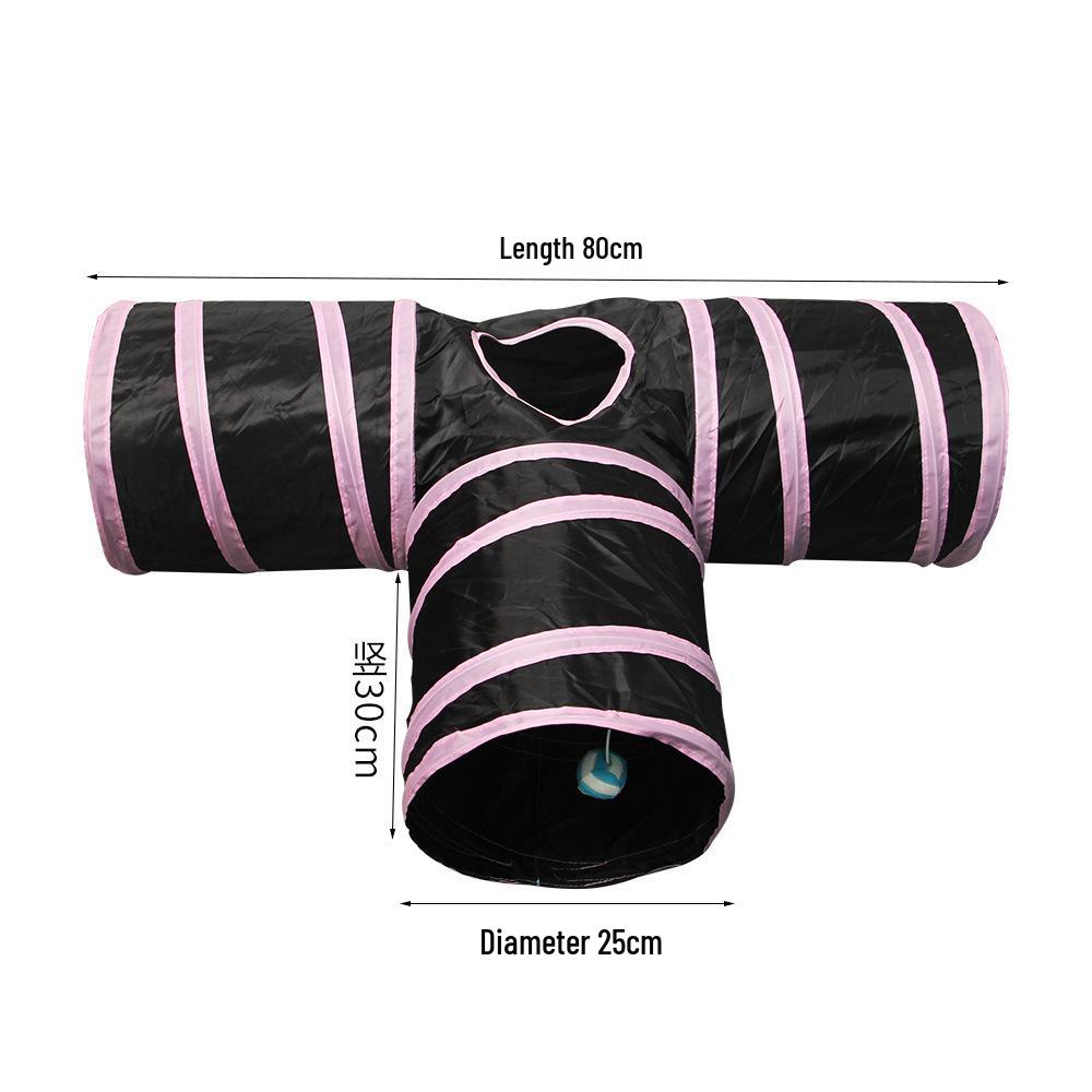 Foldable Rainbow Cat Tunnel: Interactive Cross-Border Play Tube for Cats