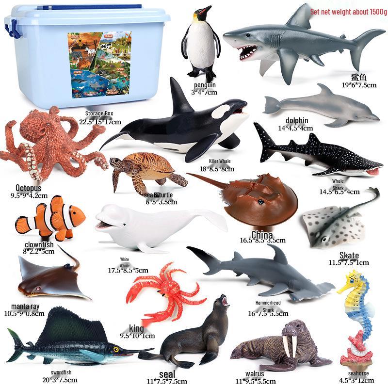 Набор моделей диких животных Арктики: Белый медведь и пингвин