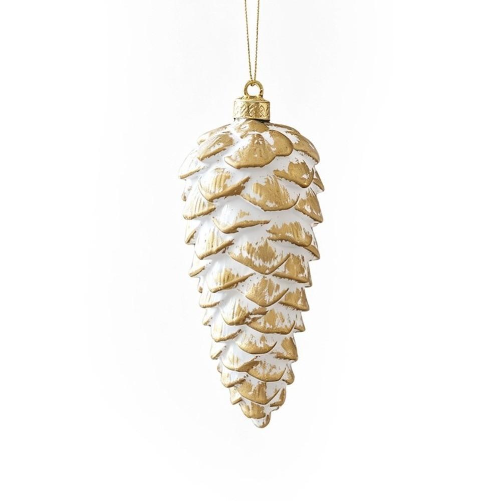 Plastic Christmas Tree Pendant Frosted Look Xmas Hanging Decoration Seasonal Arrangement