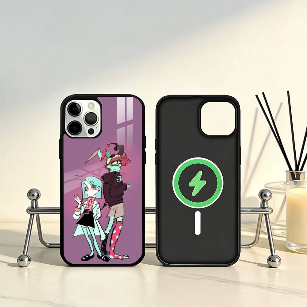 Чехол для телефона Anime P-Psychocuties для iPhone 17, 16, 15, 14, 13, 12, 11 Plus, Pro Max Магнитный для Magsafe Беспроводная зарядка