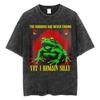 I Grace Thee with My Presence The Harbinger of Awkward Situations Funny Tshirt Goose Japanese Style Washed Vintage Men T Shirt