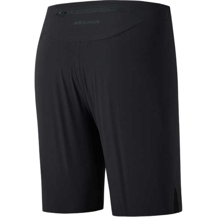 Anta Champion Outdoor Series Однотонные Шорты средней посадки Удобные Дышащие Универсальные Прямые Повседневные Мужские шорты Базовый-Черный 152520515-2