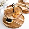 Прочная деревянная подставка для кексов с круглыми краями, экономящая место для сэндвич-хлеба, подставка для свадебного торта
