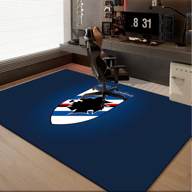 1PC rug Sam-pdoria Team Crest Design Carpet, Chair Rug,Area Rug for Office Bedroom living rooms bedroom, Doormat decor Christmas fan gifts