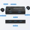 4 In 1 USB Switch Hub 2 Input 4 Output KVM Splitter USB Shared Switcher for PC/Game Console