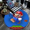 Mario pattern round rug,Carpet Rug for Living Room Bedroom Playroom ,Non-slip Floor Mat,Holiday Gifts and Birthday Gifts.
