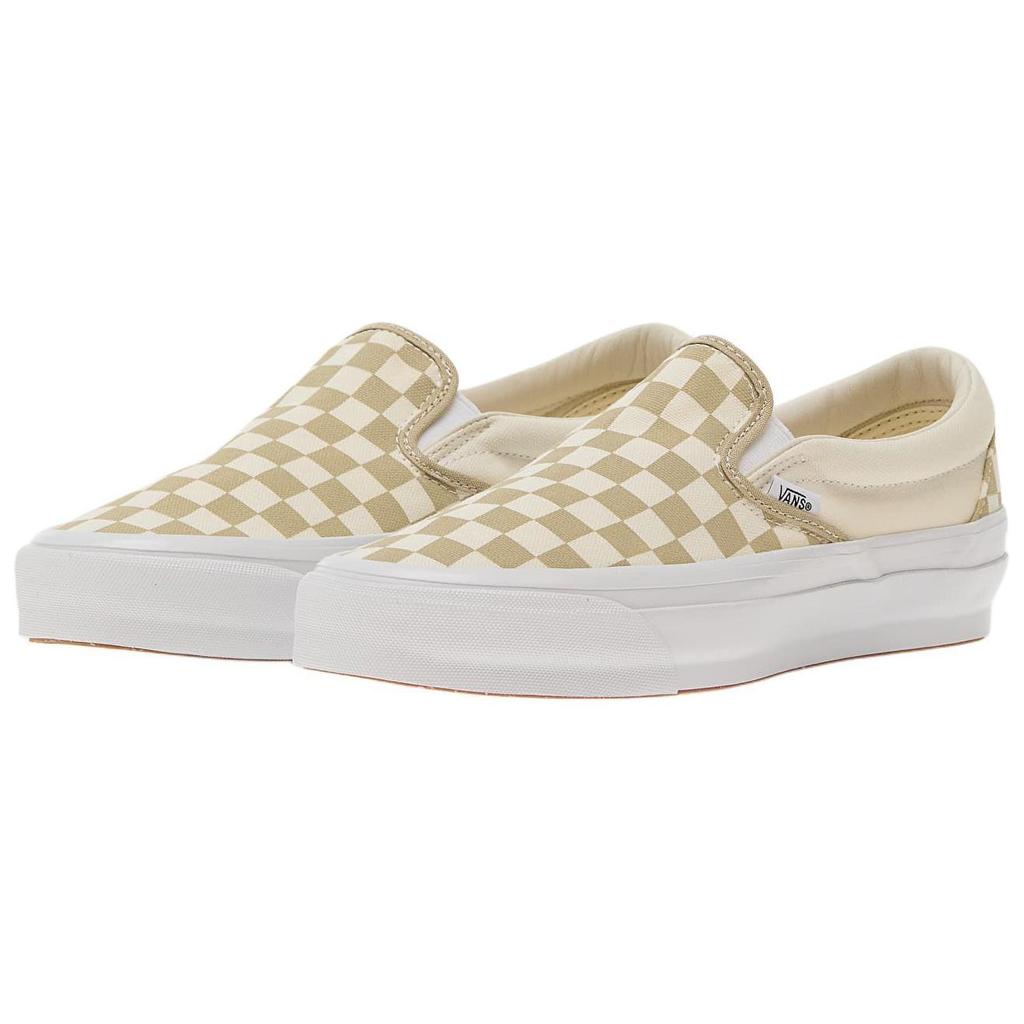 Vans Slip-On 98 Classic Comfortable Durable Lightweight Low-Top Skate Shoes Unisex Sneakers Beige VN000D5AEQB1
