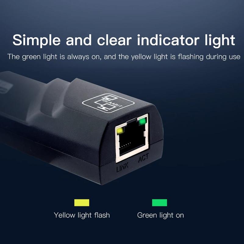 Проводной USB 3.0 к гигабитному Ethernet RJ45 LAN сетевой адаптер Ethernet сетевая карта для ПК