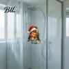 Outdoor Balcony Glass Decorations Christmas Bird Static Window Stickers, PVC Waterproof Decorative Decals Non Adhesive Stickers for Holiday