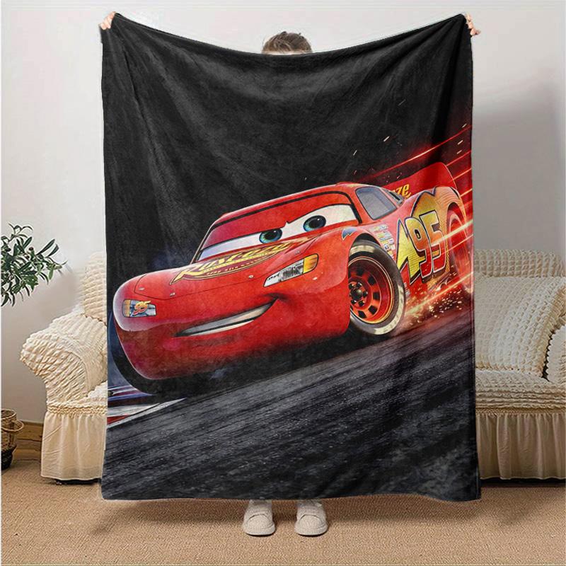 1pc Mcqueen Spirit Flannel Blanket Soft Warm Throw Blanket for Bedroom Living Room Bed Travel Camping Picnic Gift. M730045