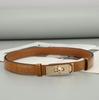 Women's Adjustable Genuine Leather Alligator Pattern Belt