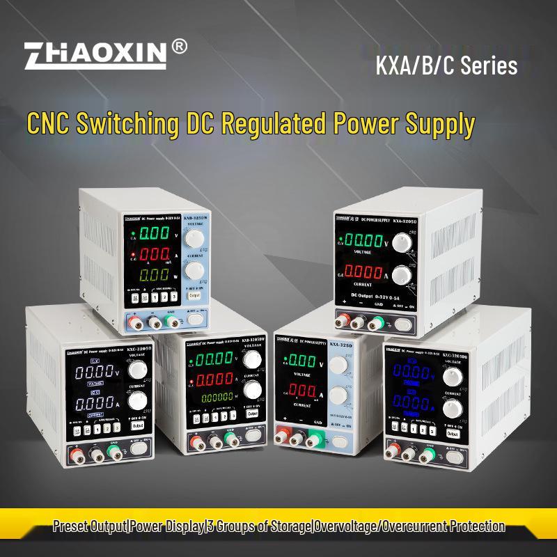 ZHAOXIN Adjustable DC Power Supply with Reverse Connection Alarm & Battery Charger Protector