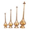 Brass Bottle for Gangajal and Perfume Gulab Pash Sprinklers Gangajal Spray Bottle for Pooja Set of 4 Piece