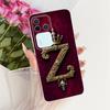 Чехол для Vivo S18Pro V2344A Чехол для Vivo S18 Pro Прозрачный Роскошная Корона Буквы от A до Z 2D Плоский Узор Мягкий Чехол