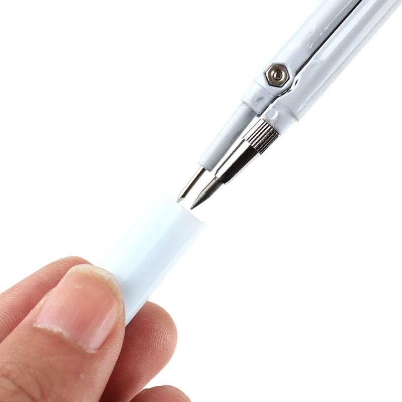 Многофункциональный циркуль для рисования, математический и геометрический канцелярский инструмент, циркуль 3 в 1, геометрическая линейка с набором карандашей