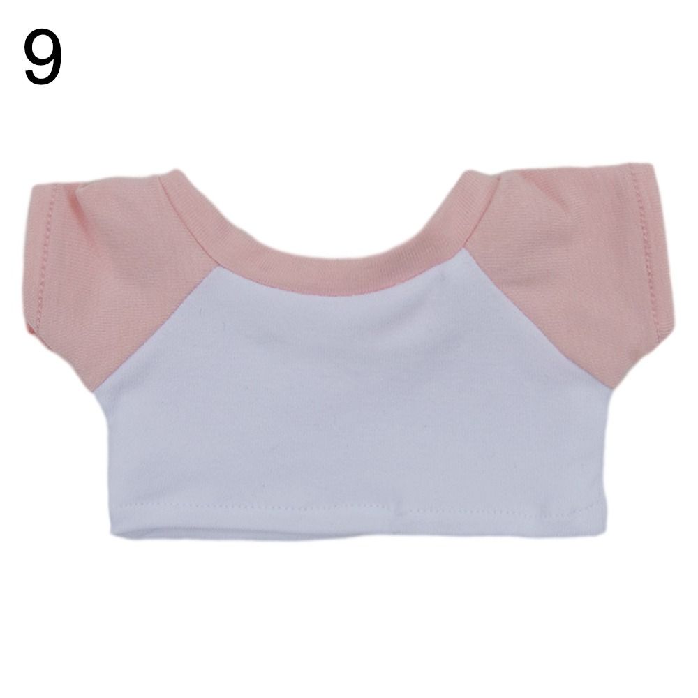 Suit Toys Accessories Idol Doll Outfit 20cm Doll Clothes Doll Catoon Tops Mini Clothes Doll T-shirt