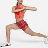 Nike Профессиональные шорты для спорта с принтом букв, облегающие, женские, благородно-красные FB5457-620