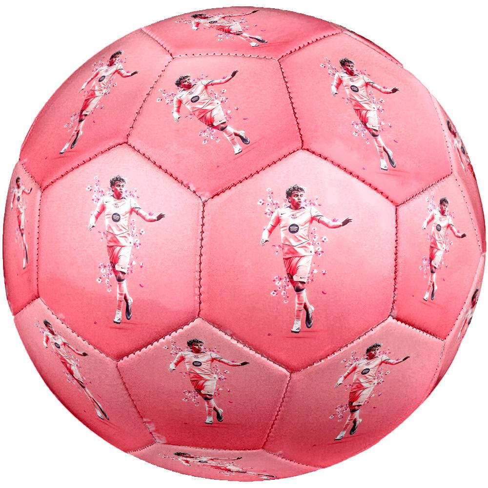 Yamal Size 5 Soccer Ball Machine Sewn Indoor/Outdoor Training and Matches Perfect Commemorative Gift for Soccer Lovers