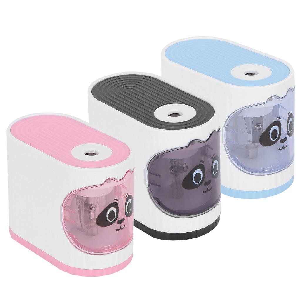 Электрическая точилка для карандашей Классная канцелярия с мультфильмами Автоматическая остановка для детей-художников