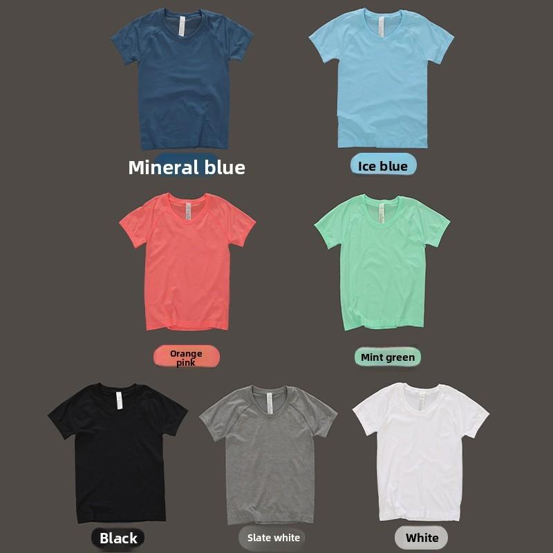 Casual Summer Nylon Breathable Quick Dry T Shirt For Women Fitness And Yoga