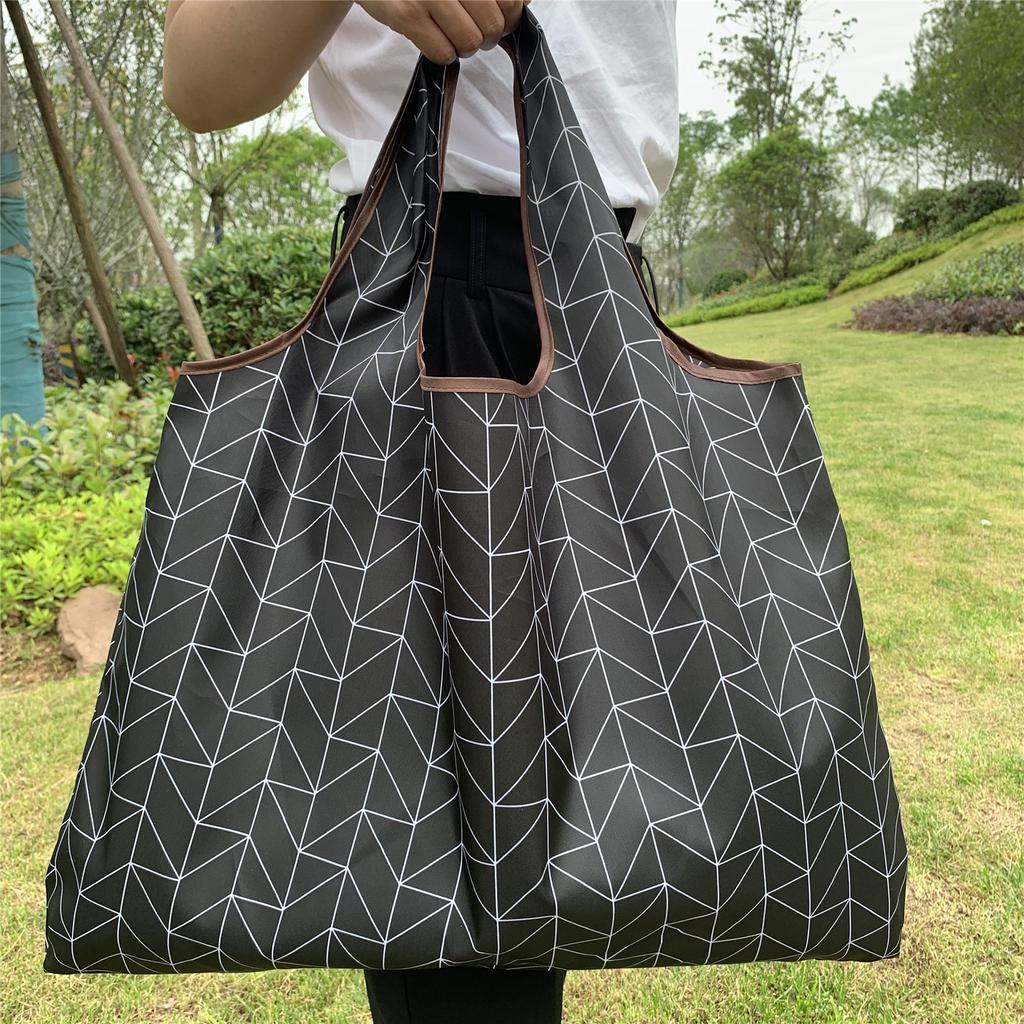 Сумка Большая складная сумка для покупок Многоразовая сумка для продуктов Прочная нейлоновая сумка подходит для подарка на переработку продуктов