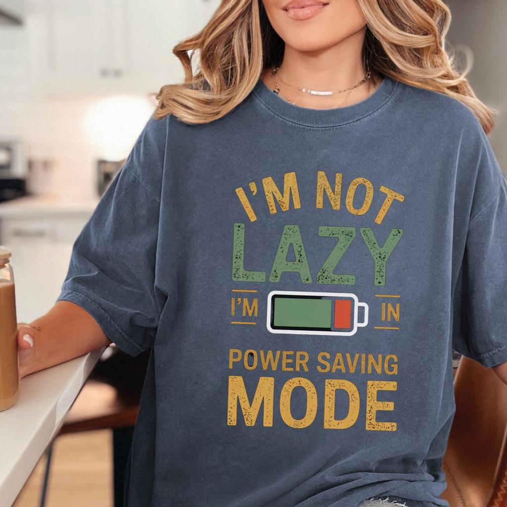 Cozy Gamer Shirt Gift for Gamer Girl Retro Gaming Tee Power Saving Mode Comfort Colors Kawaii T-shirt Gaming Apparel