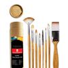Paint Brush Set - Handmade Professional Artist Painting Brush Set for Acrylic, Watercolor, & Gouache Painting with Brush Holder