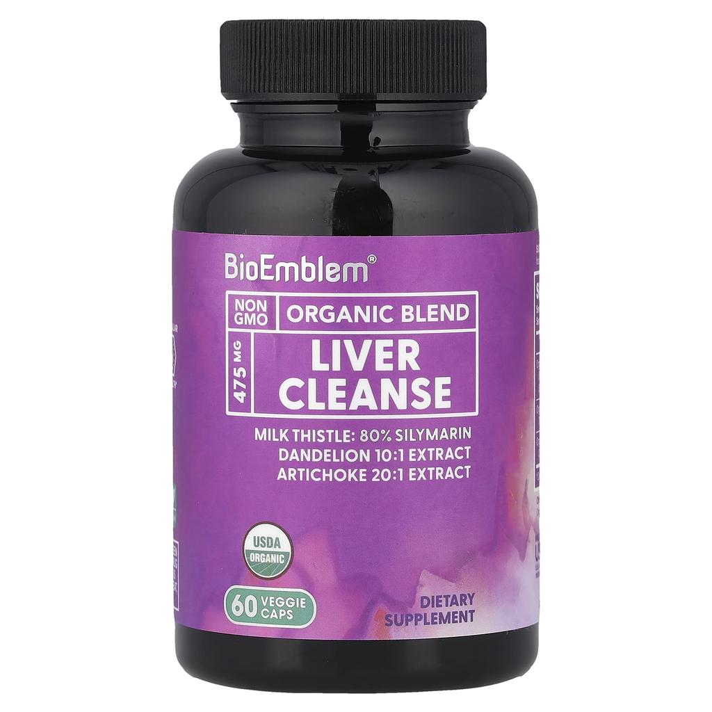 BioEmblem, Organic Blend, Liver Cleanse, 60 Veggie Capsules